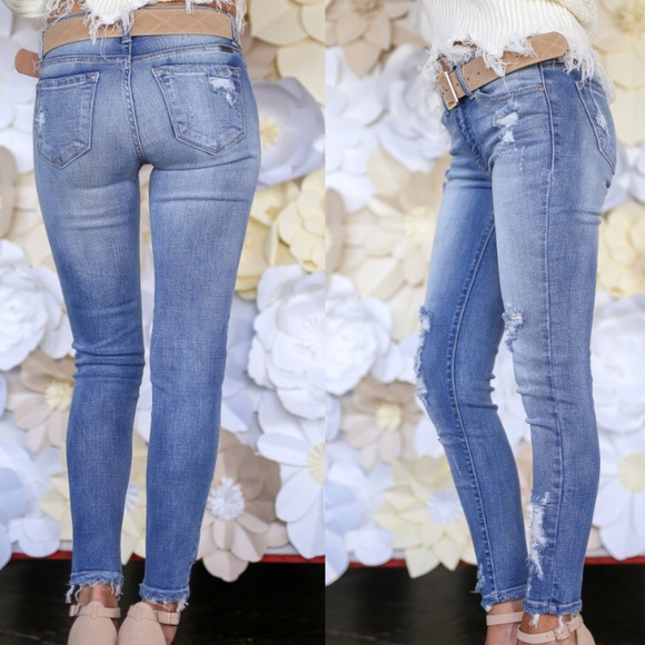 ★Sale★ Kan-Can Distressed Skinny Jean - Picture 5 of 5